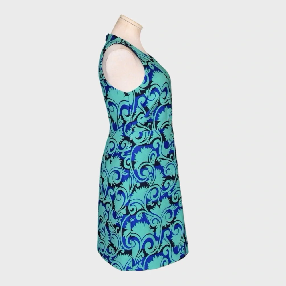 J Crew Vineyard Jacquard Sleeveless A-Line Dress